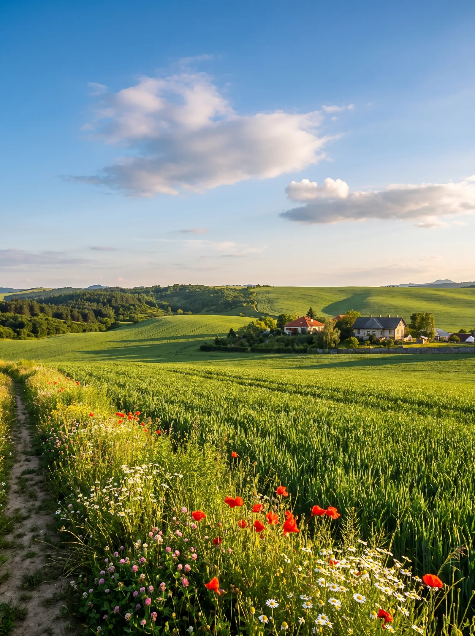 Epöli dombok és szőlőhegyek panorámája